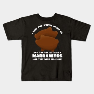 Mexican Food - Two Wolves Marranitos Pan Dulce Kids T-Shirt